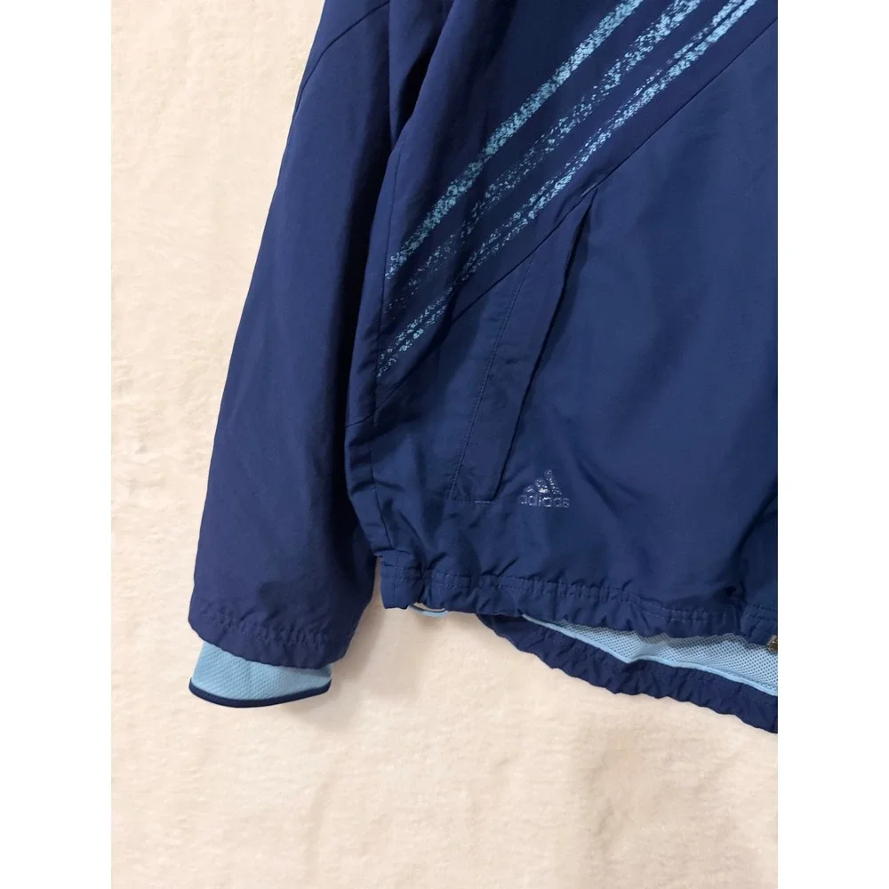 Adidas‎ F50 Soccer Windbreaker Jacket Mens XL Navy Blue Full Zip Mesh Lined